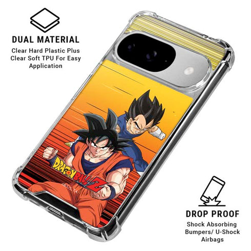 Dragon Ball Z Goku & Vegeta Google Pixel 10 Clear Case